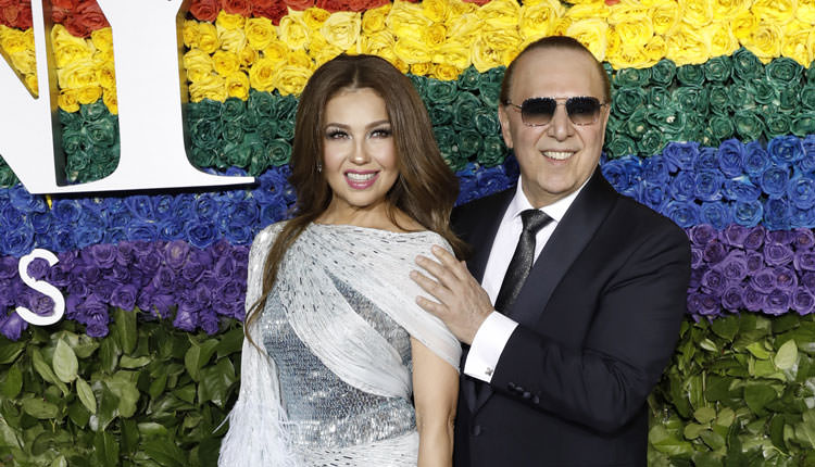 Thalia and Tommy Mottola at Tony Awards 2019