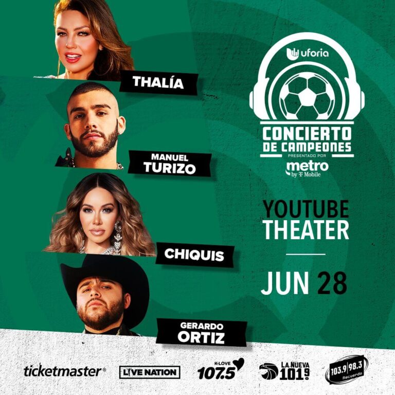 Thalía Will Be At Uforia Concierto de Campeones Thalia Source